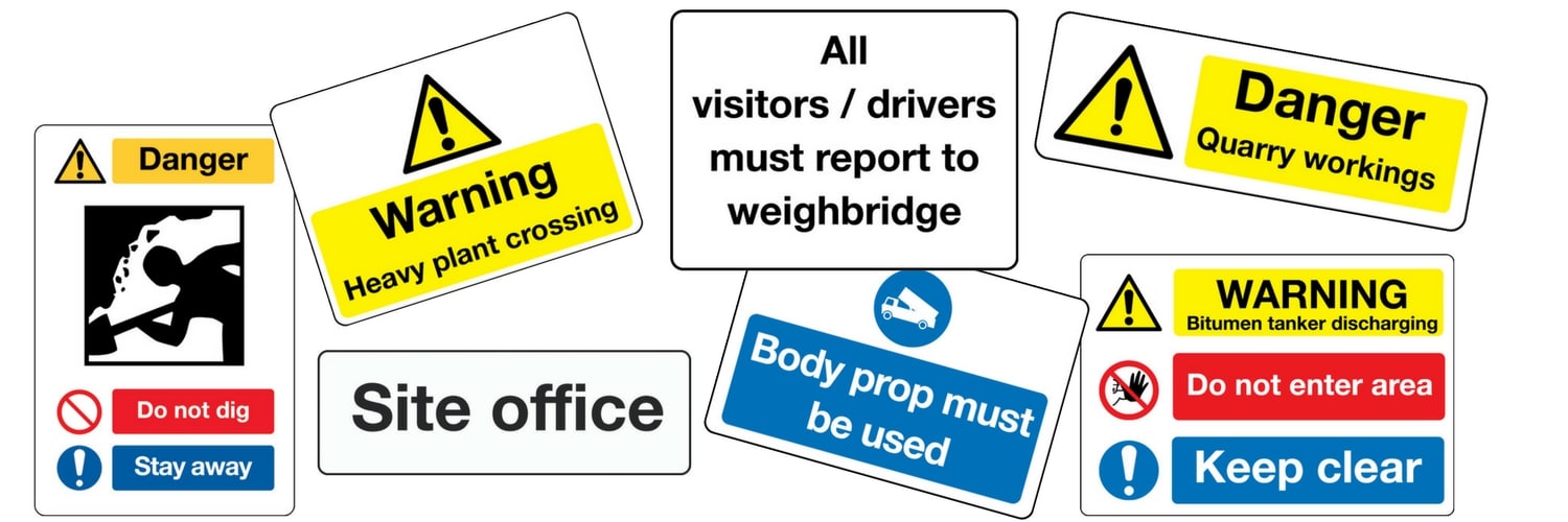 Quarry Signage A vital part of your Safety Mix Stocksigns