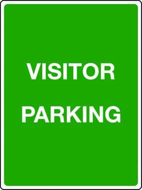 Visitor parking sign