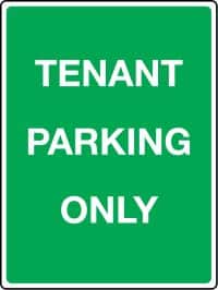 03049 Car Parks - TENANT PARKING ONLY sign