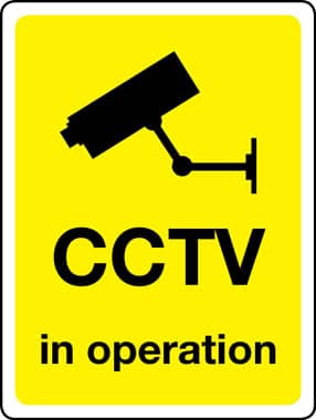 CCTV in operation sign