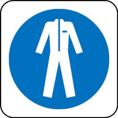 Safety clothing symbol sign