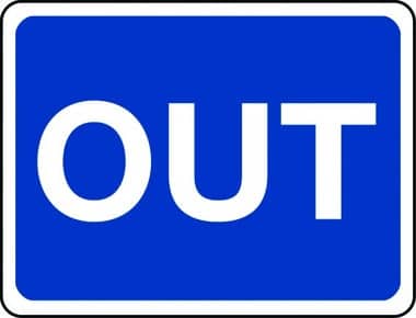 Out sign