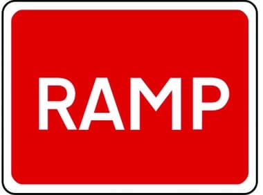 Ramp sign