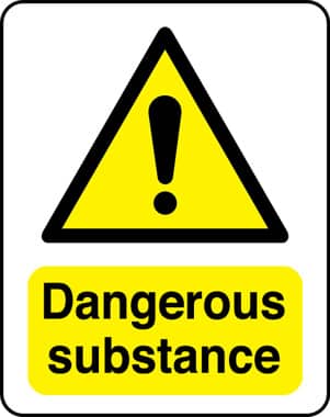 Dangerous substance sign