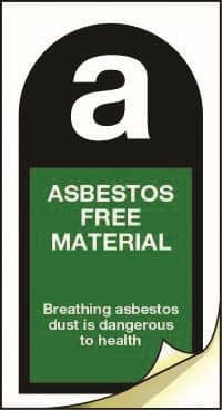 3505 Asbestos free material labels 25mm x 50mm