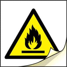 4004 or 4005 Flammable Hazard Label