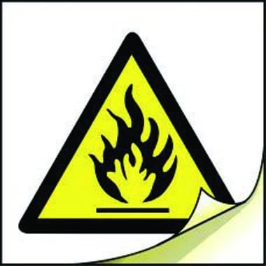 Highly flammable symbol labels