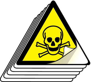 hazard toxic symbol labels 50mm high pack of 12 stocksigns