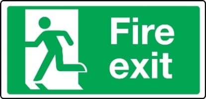 6684 - Extra Large Fire Exit Final Sign