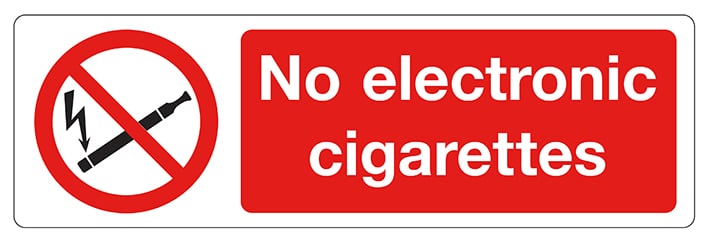 No electronic cigarettes