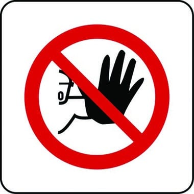 No access symbol sign