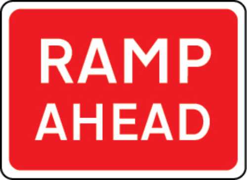 7320 Ramp Ahead Temporary Road Sign Stocksigns Ltd