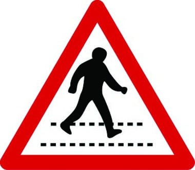 Traffic Signs Zebra Crossing