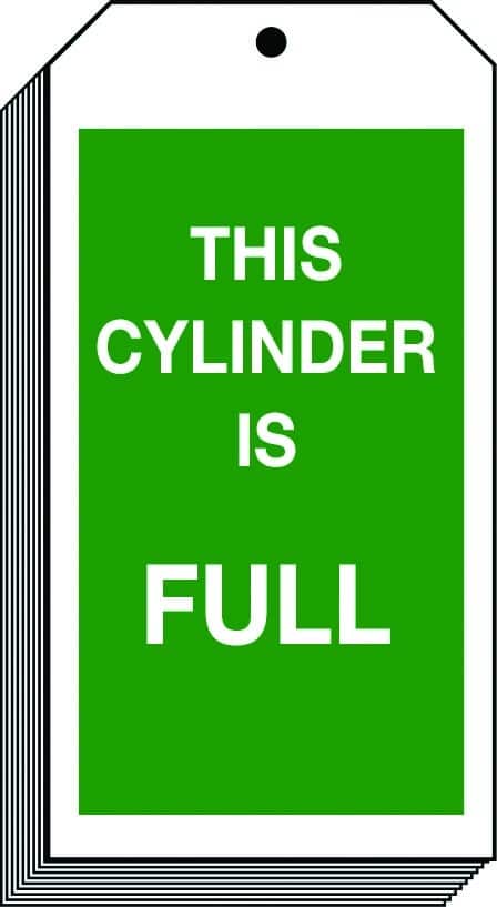 This cylinder is full sign