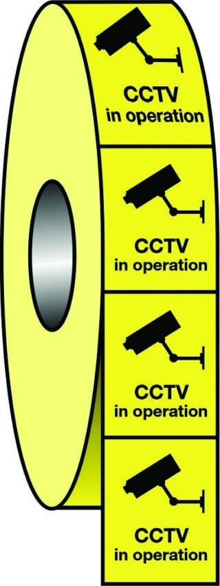 CCTV in operation roll tape