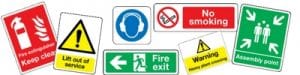 Health and safety signs