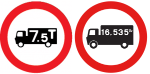 Good vehicle weight restriction 