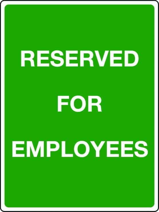 Reserved for employees