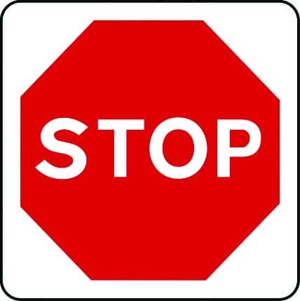Stop sign