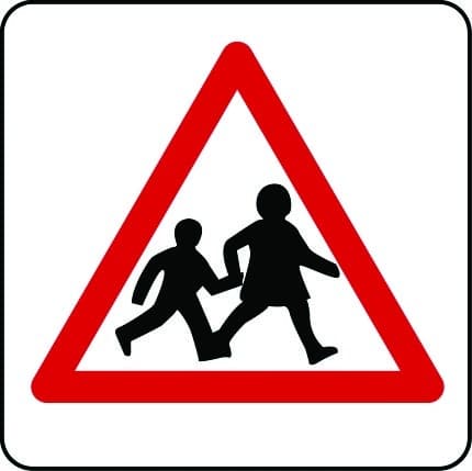 Children crossing sign
