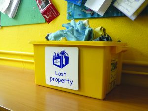 Lost property school sign 