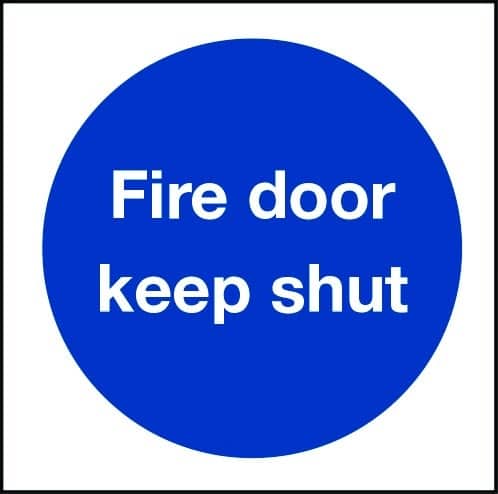 Fire door keep shut