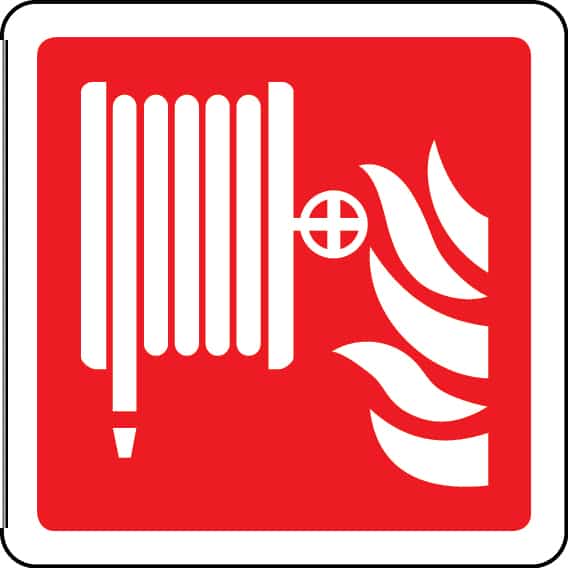 Fire hose reel symbol sign - Stocksigns