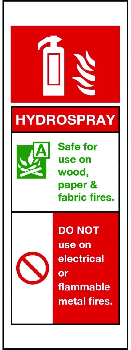 Hydrospray Fire Extinguisher