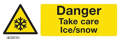 Hazard Take Care Ice/Snow