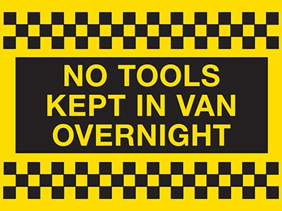 No tools kept in van overnight