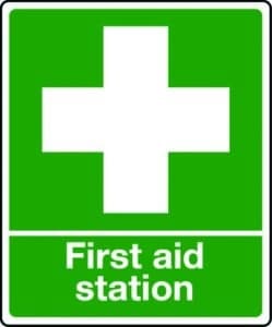 First aid station sign - Stocksigns
