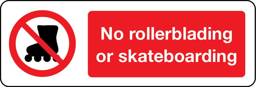 03661 - No Rollerblading or skateboarding