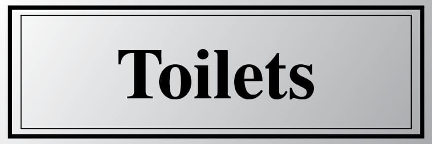 Toilets sign