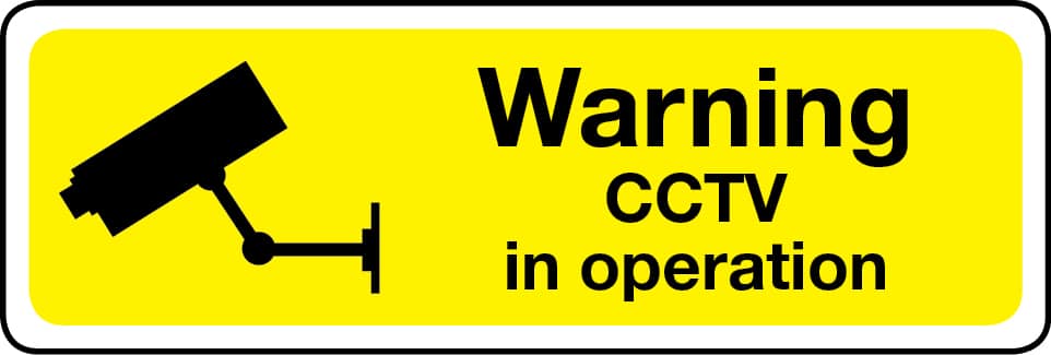 Warning CCTV in operation sign