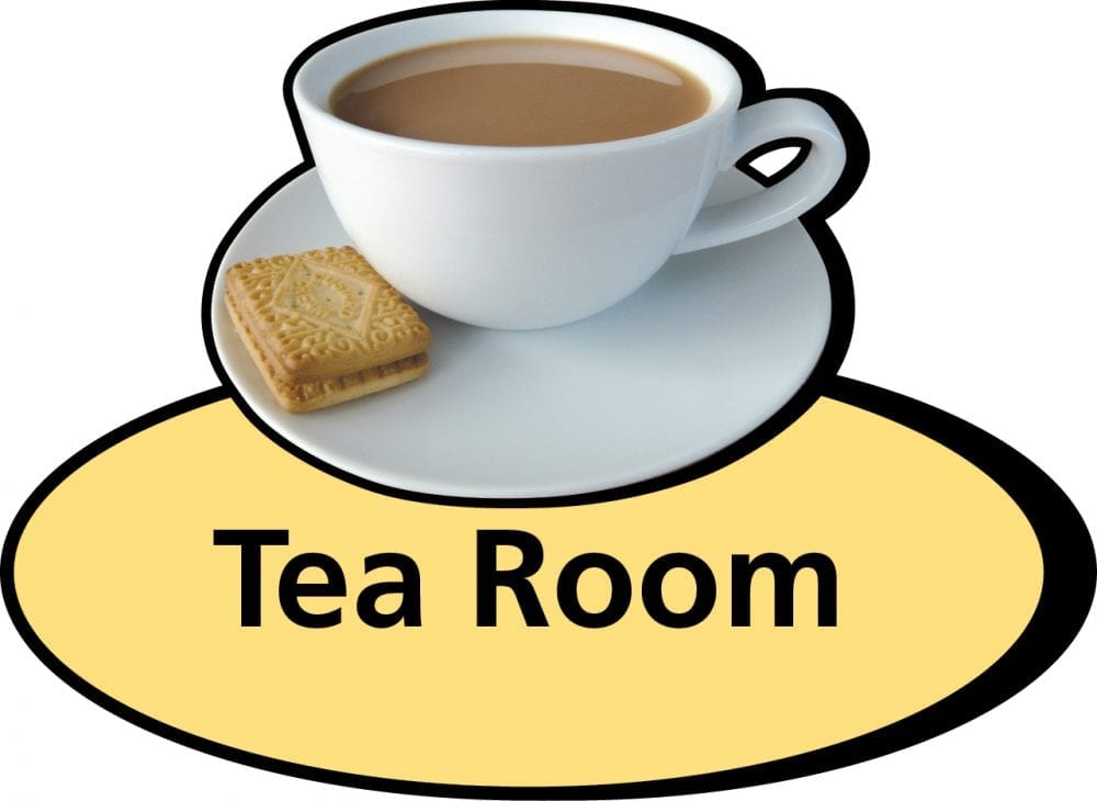 3D pictorial tea room sign