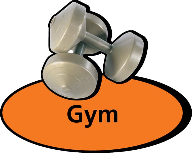 3D pictorial gym sign