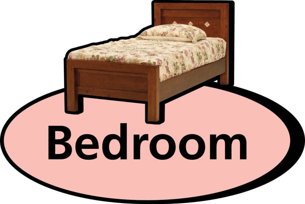 3D pictorial bedroom sign (pink)