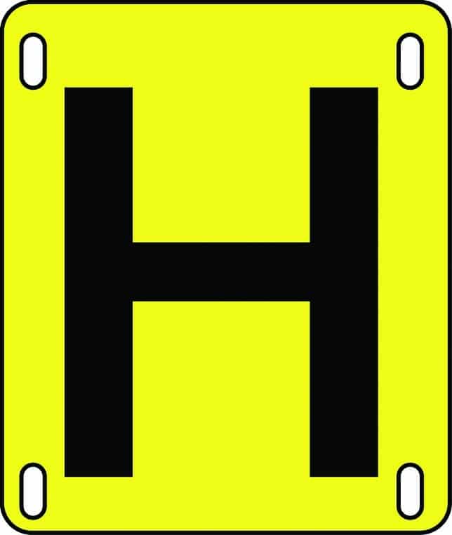 Hydrant plate sign