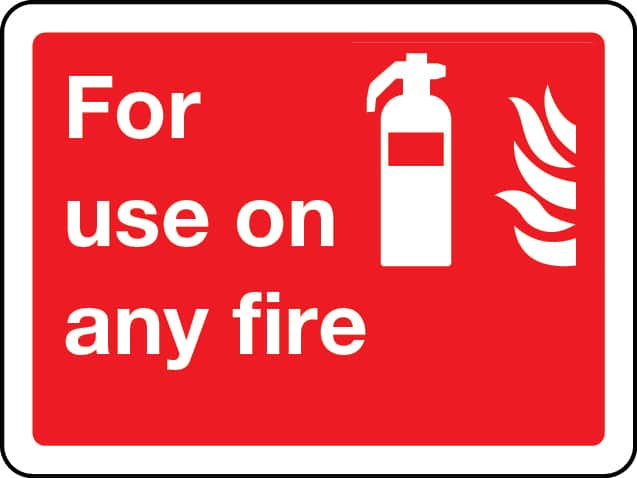 For use on any fire sign