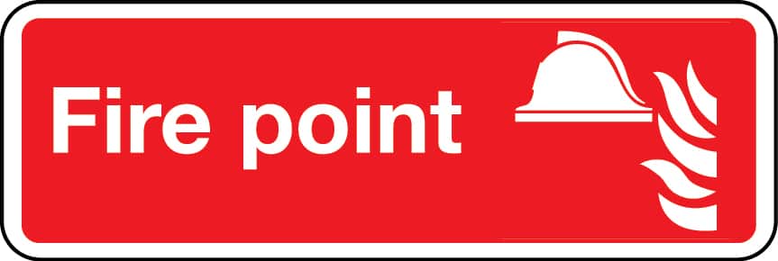 Fire point landscape layout sign