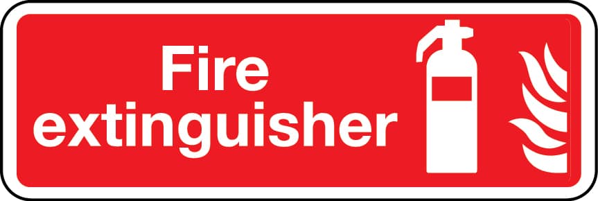 Fire extinguisher (general) landscape sign