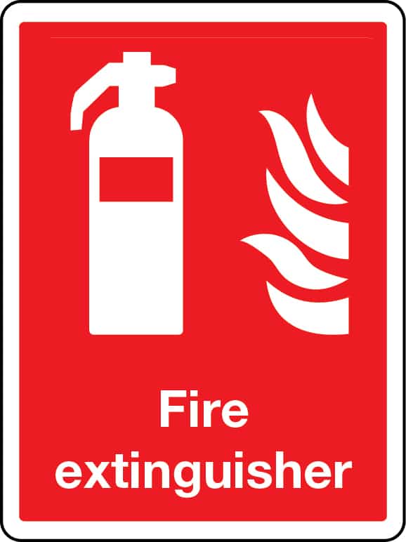 Fire extinguisher general extinguisher sign