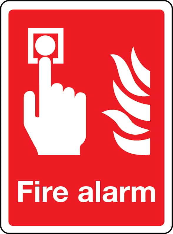 Fire alarm (call point) sign