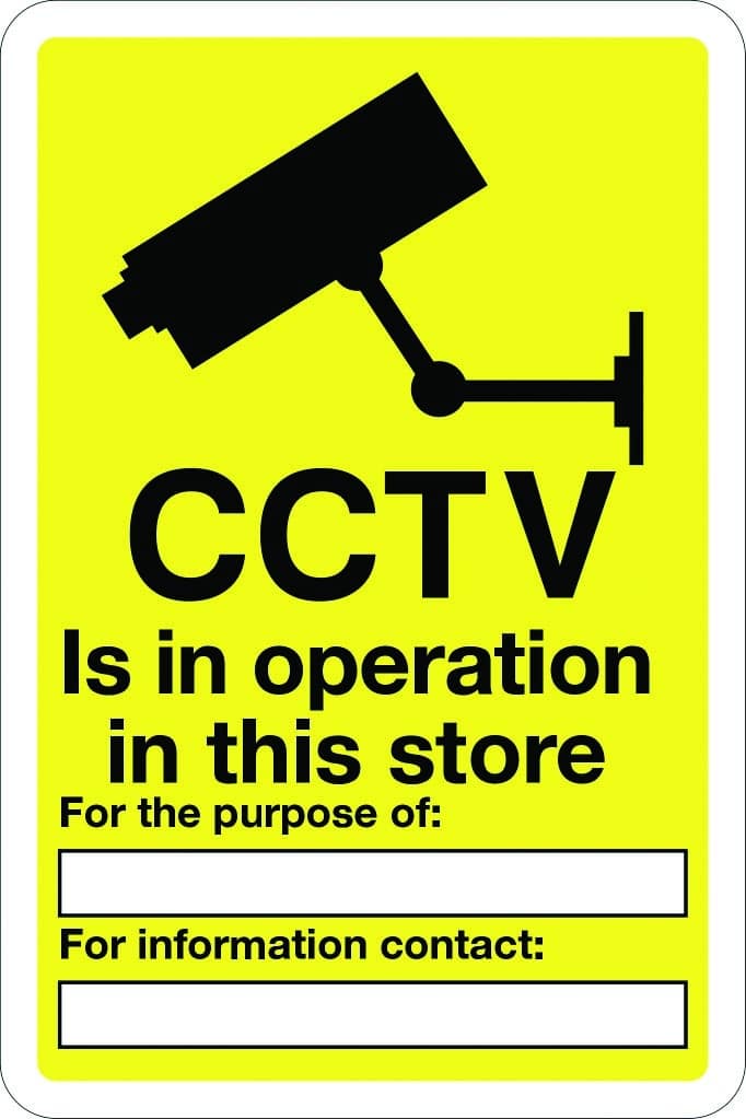 This car park is under 24 hour CCTV surveillance, For the purpose of... sign - Self Adhesive Vinyl, 300 x 400mm