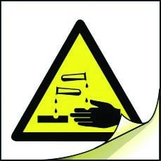 Corrosive symbols labels - 1000, 50 x 50mm
