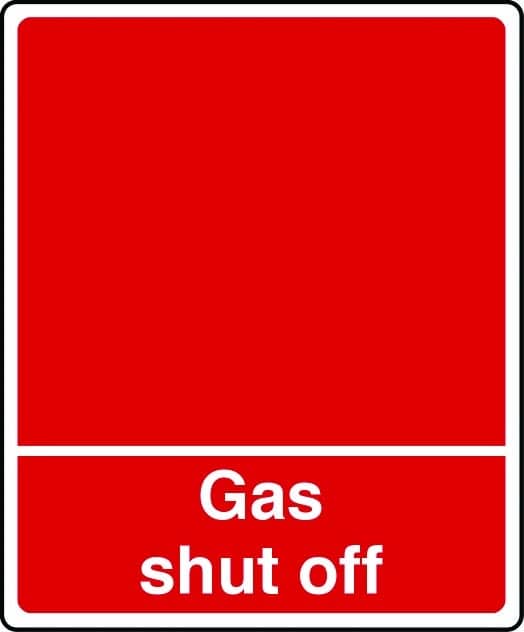 Gas shut off