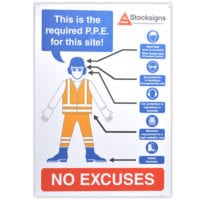 PPE Personal Protective Equipment Reminder Sign