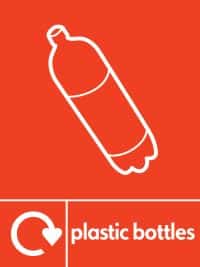 05781 Plastic Bottles recycling sign