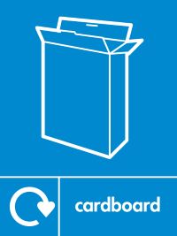 05800 Paper Recycling cardboard sign