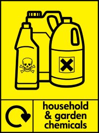 05861 household & garden chemicals sign